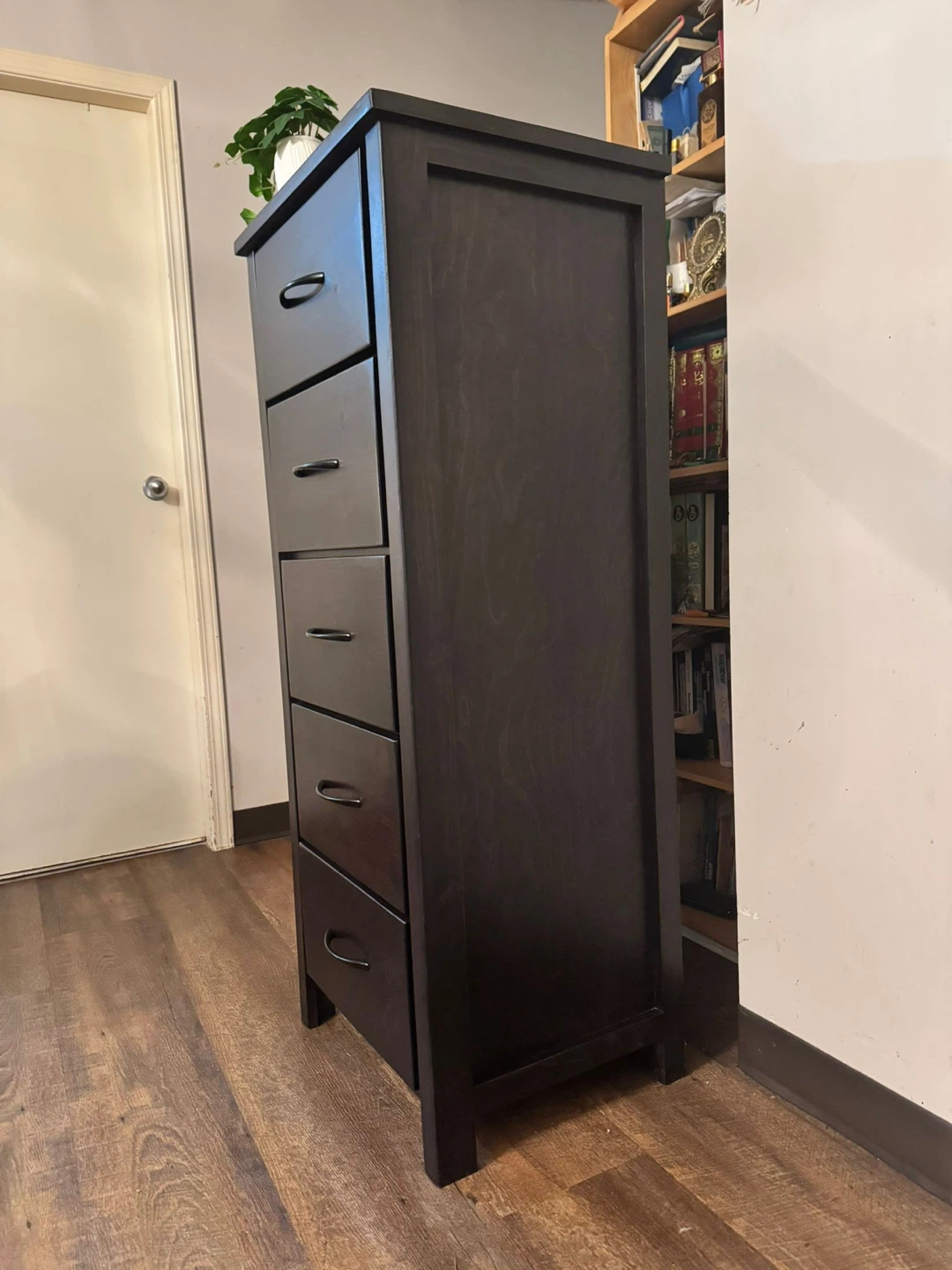 Dark Brown 5-Drawer Dresser - photo 2