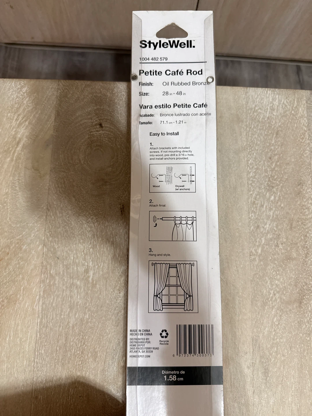 New StyleWell Petite Cafe Rod 28-48 in - photo 3