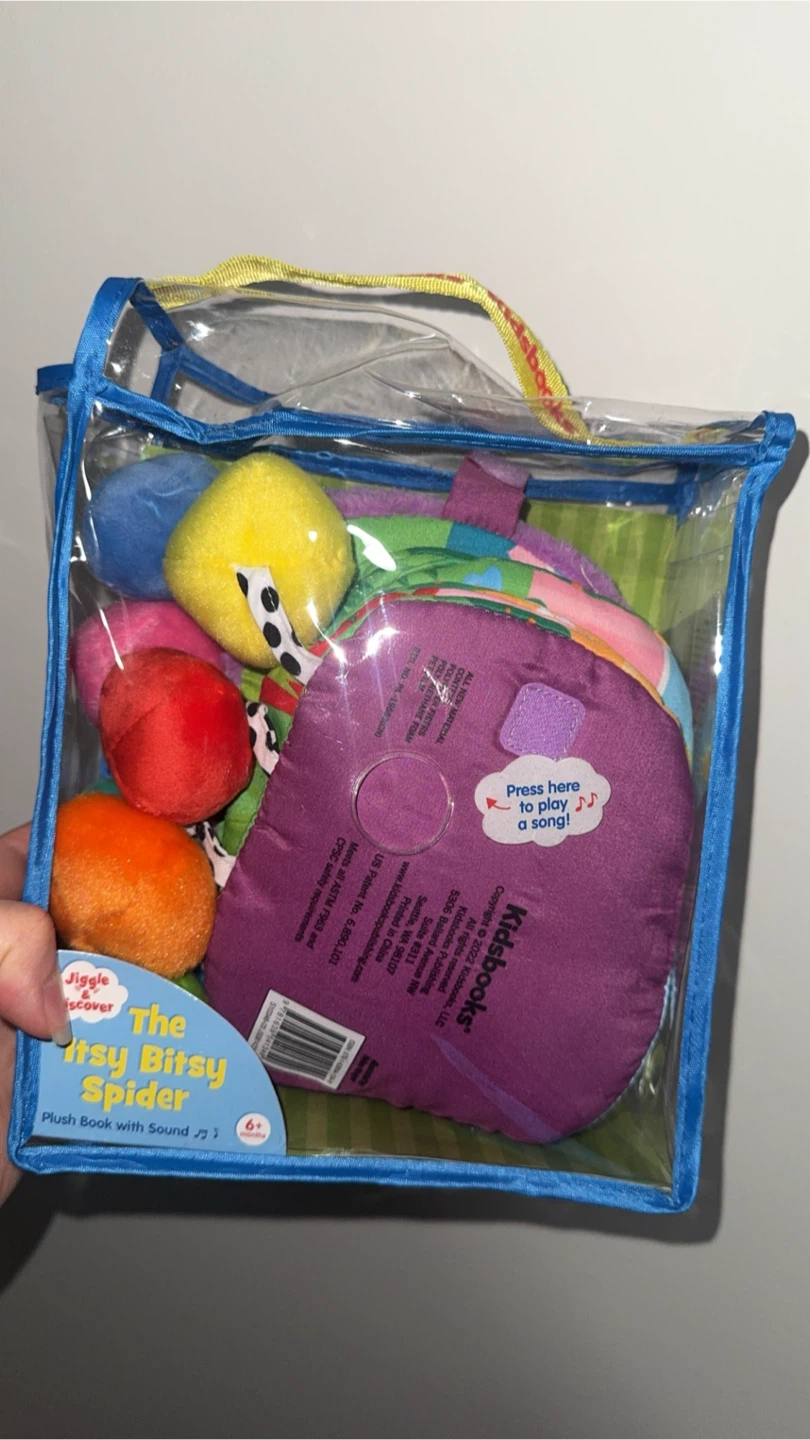 Kidsbooks The Itsy Bitsy Spider Plush Book with Sound - photo 2