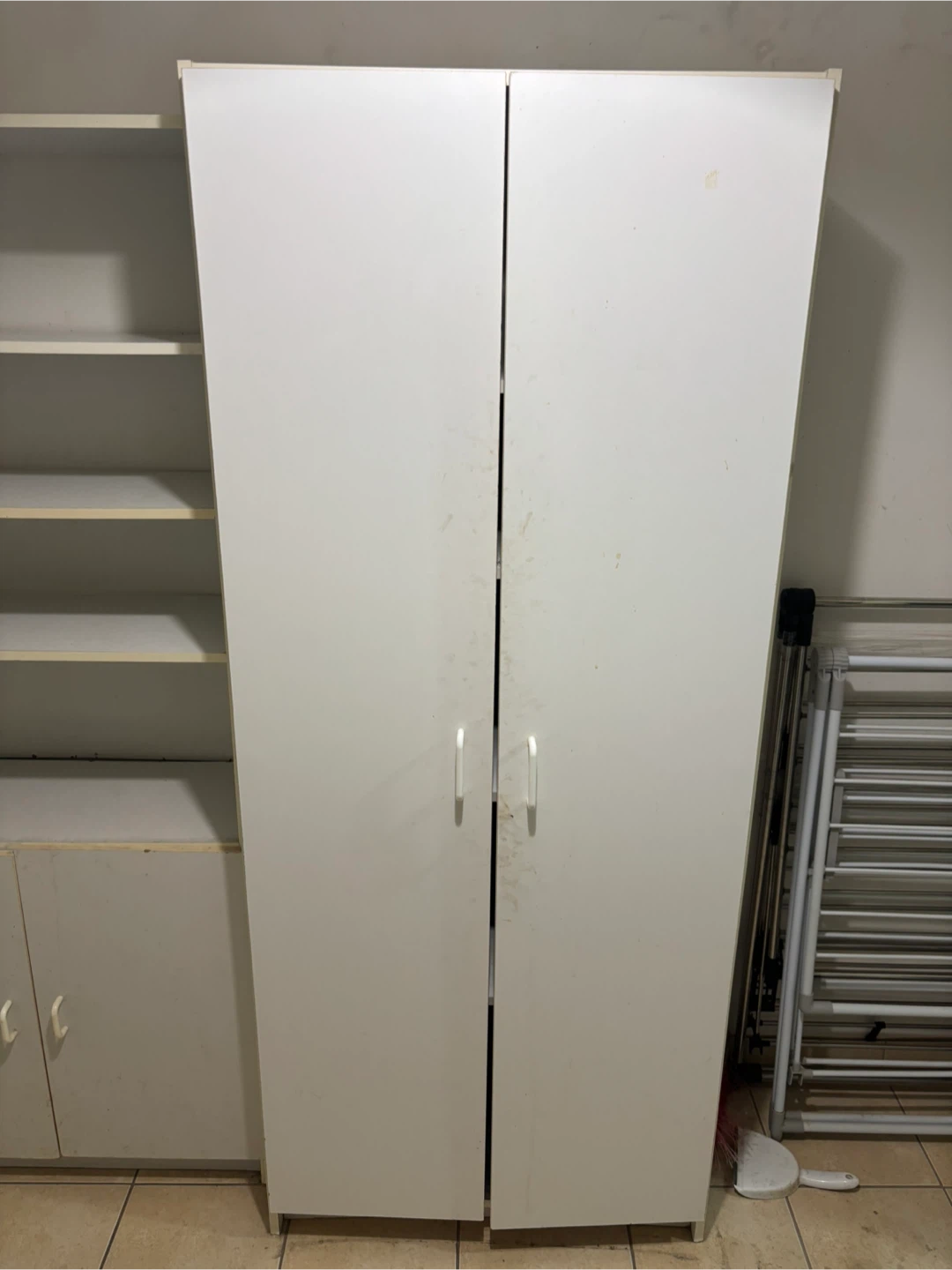 White Wardrobe Cabinet - photo 2