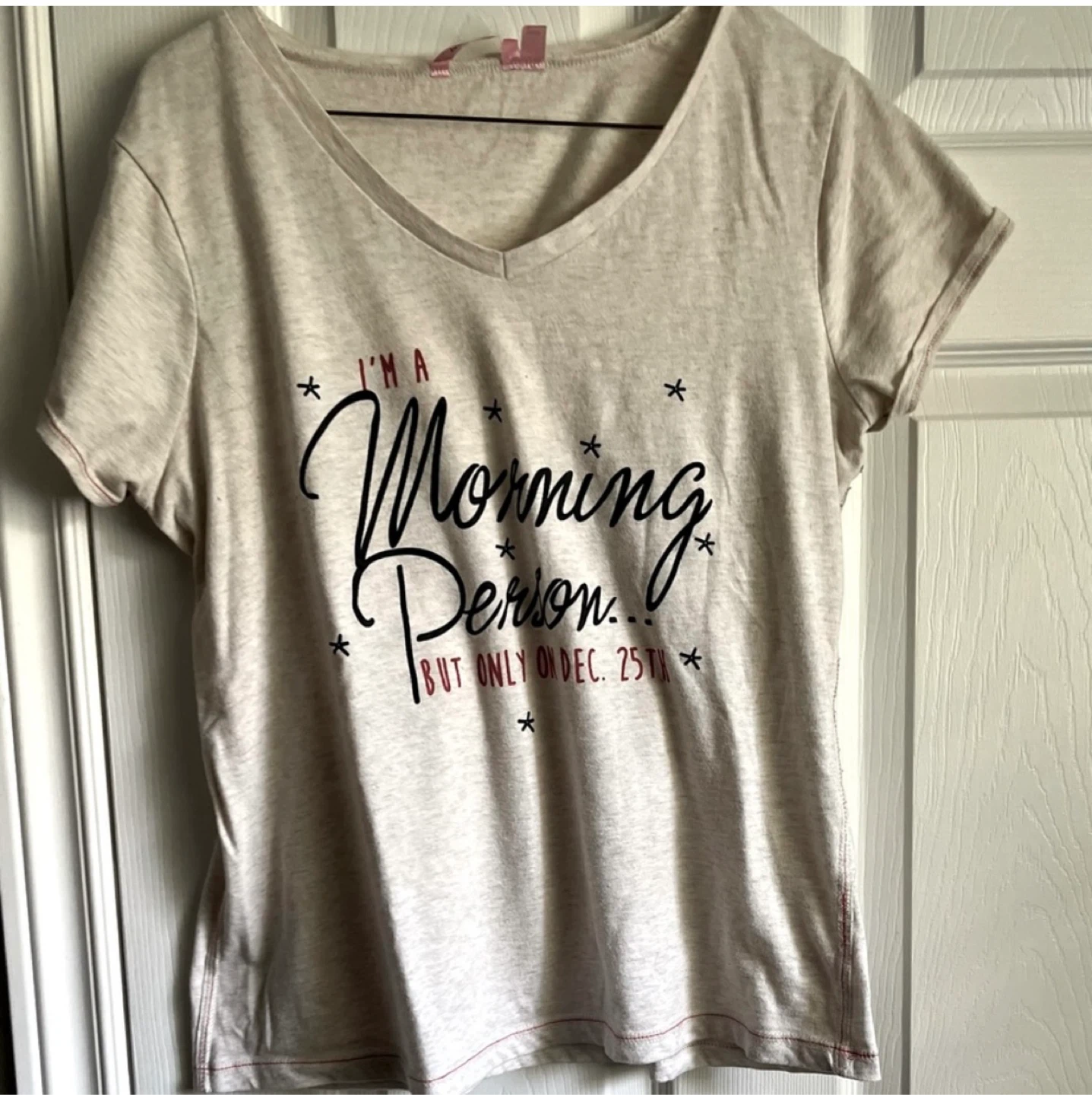 Christmas La Vie en Rose T-Shirt - Morning Person