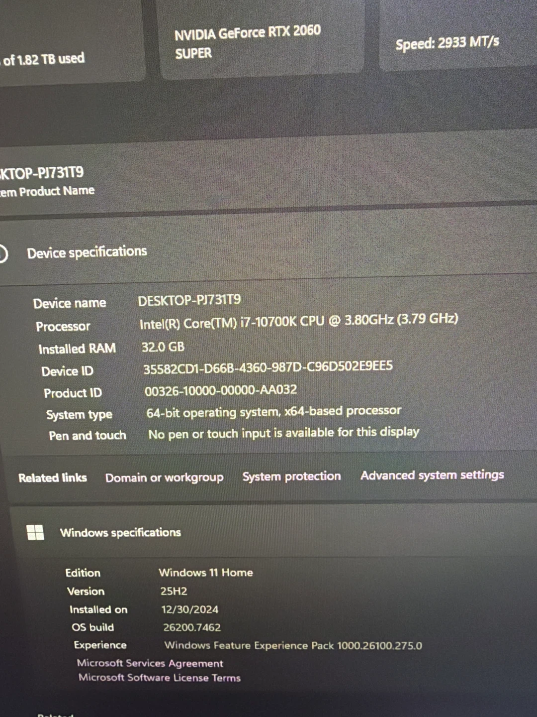 Custom Gaming PC - RTX 2060ti Super, i7-10700K - photo 2