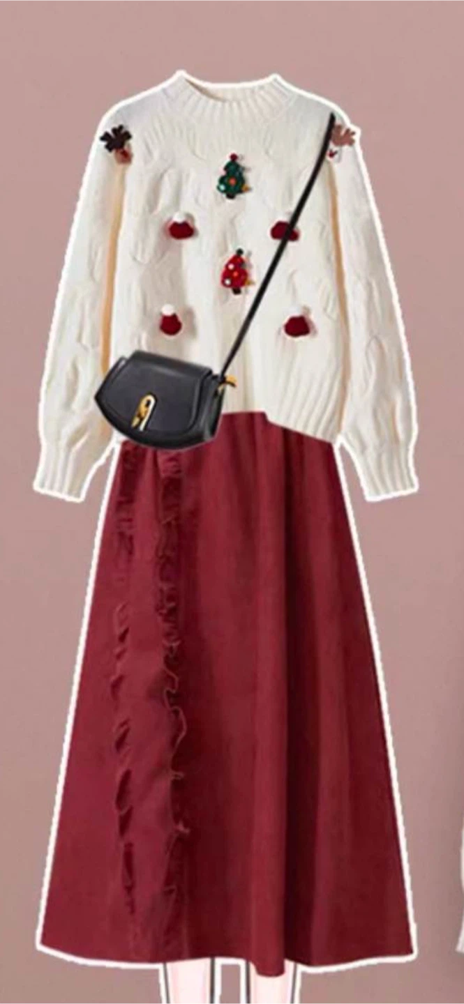 Sweater and Skirt Set - photo 3