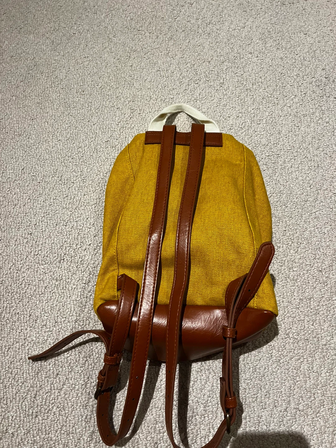 Mini Backpack - Mustard Yellow & Brown - photo 2