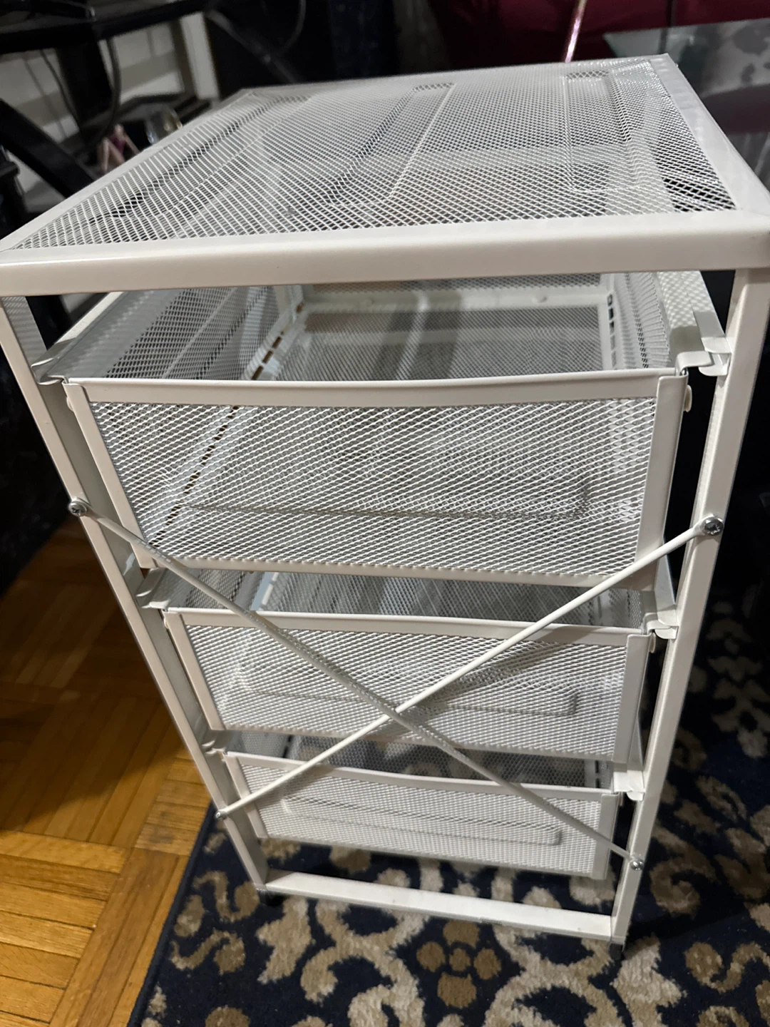 IKEA White Metal Rolling Cart: Must pick up this morning