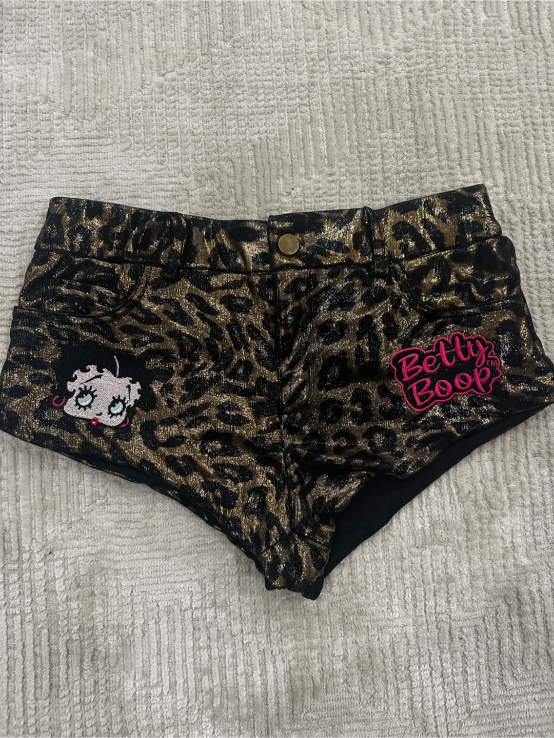 Betty Boop Leopard Print Shorts