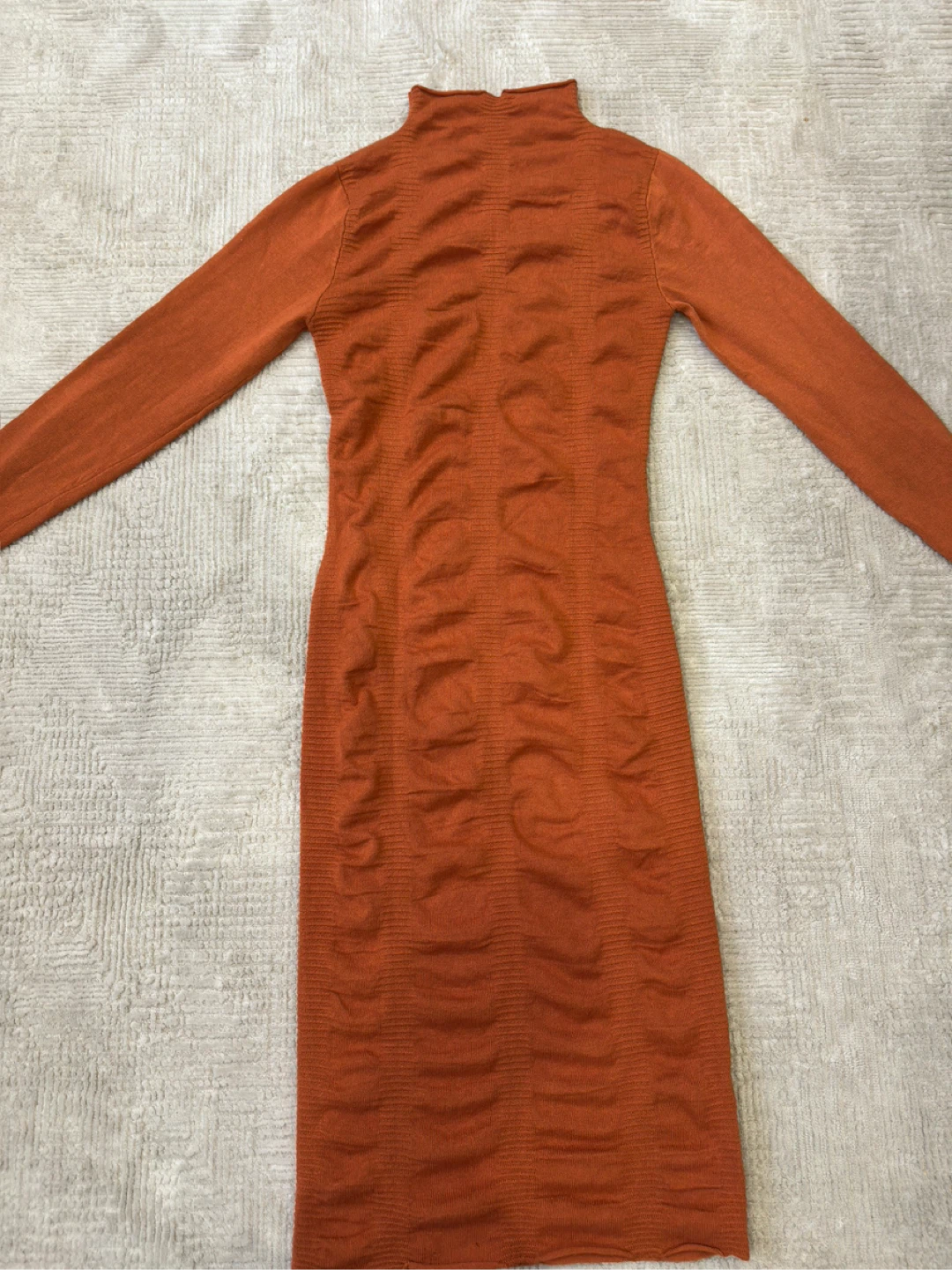 Orange Knit Dress