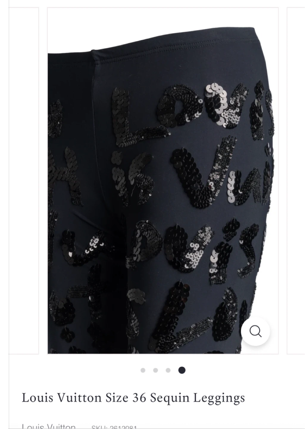 Authentic Louis Vuitton Size 36 Sequin Leggings - photo 2