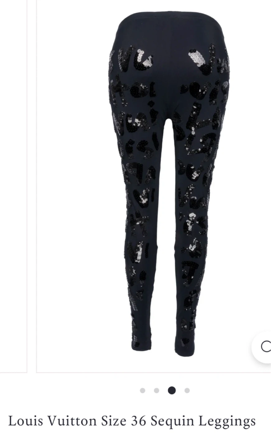 Authentic Louis Vuitton Size 36 Sequin Leggings - photo 3