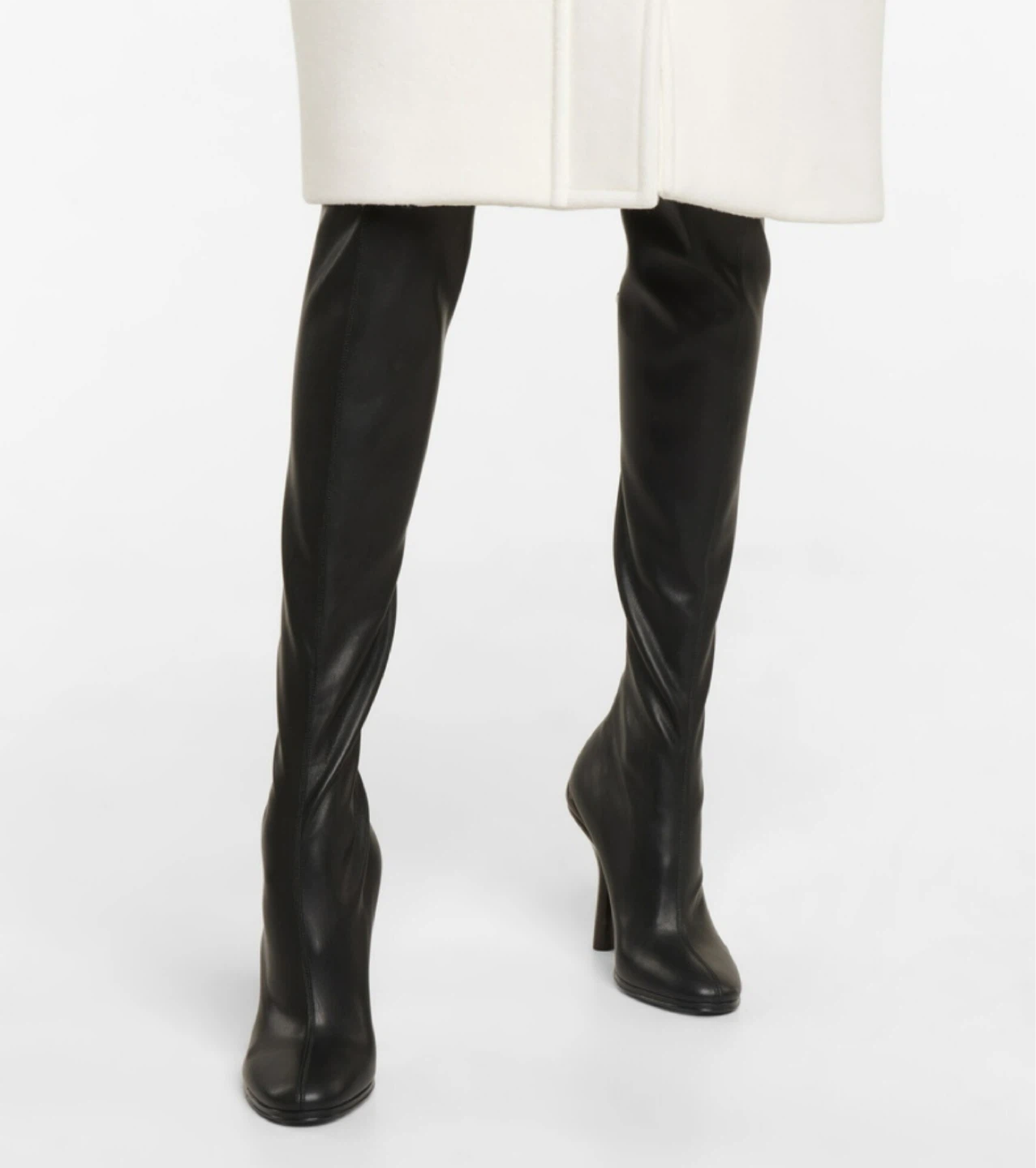 Authentic Burberry Jamila Over-the-Knee Black Leather Boots - photo 4