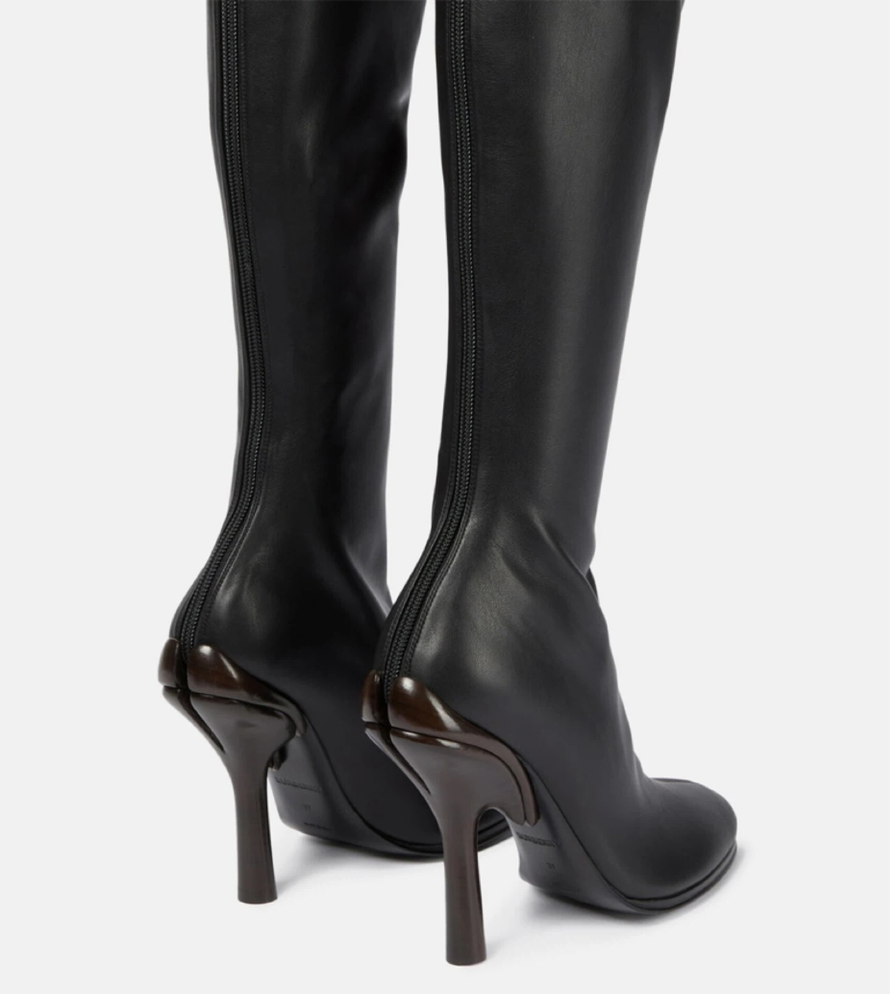 Authentic Burberry Jamila Over-the-Knee Black Leather Boots - photo 5
