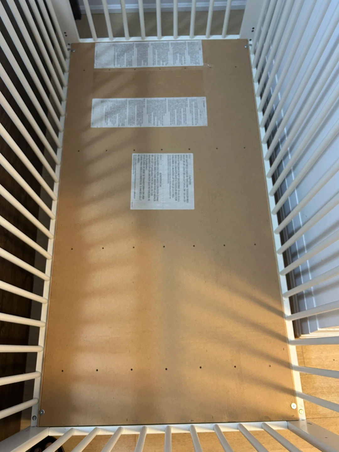 IKEA Height adjusted Baby Crib/Toddler Bed - photo 2