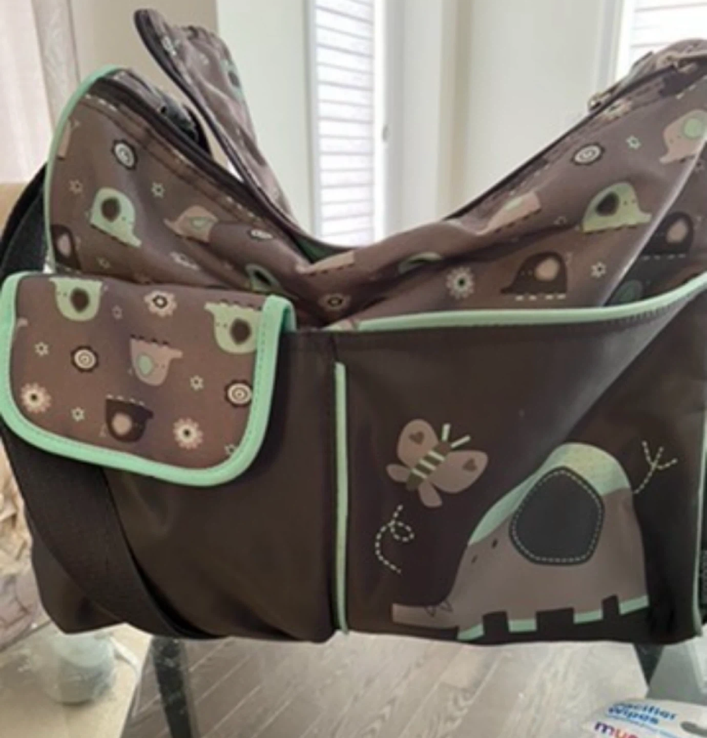 2 diaper bags