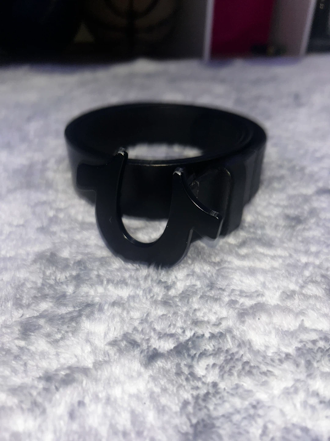 True Religion Black Belt size 28