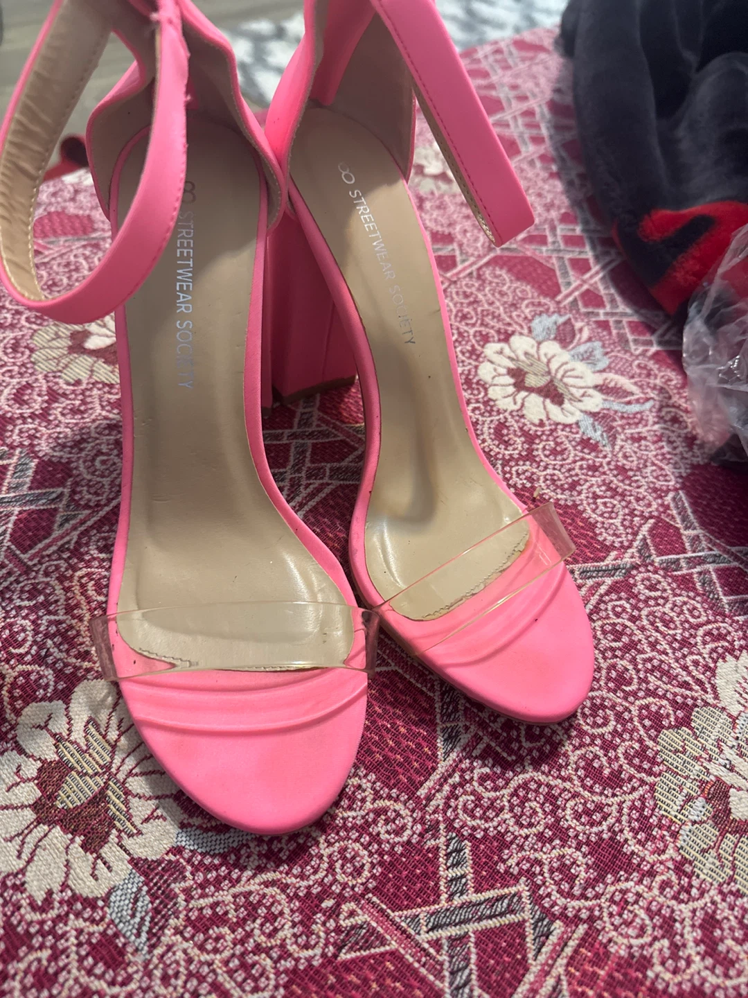 Streetwear Society Pink Heels - Size 8