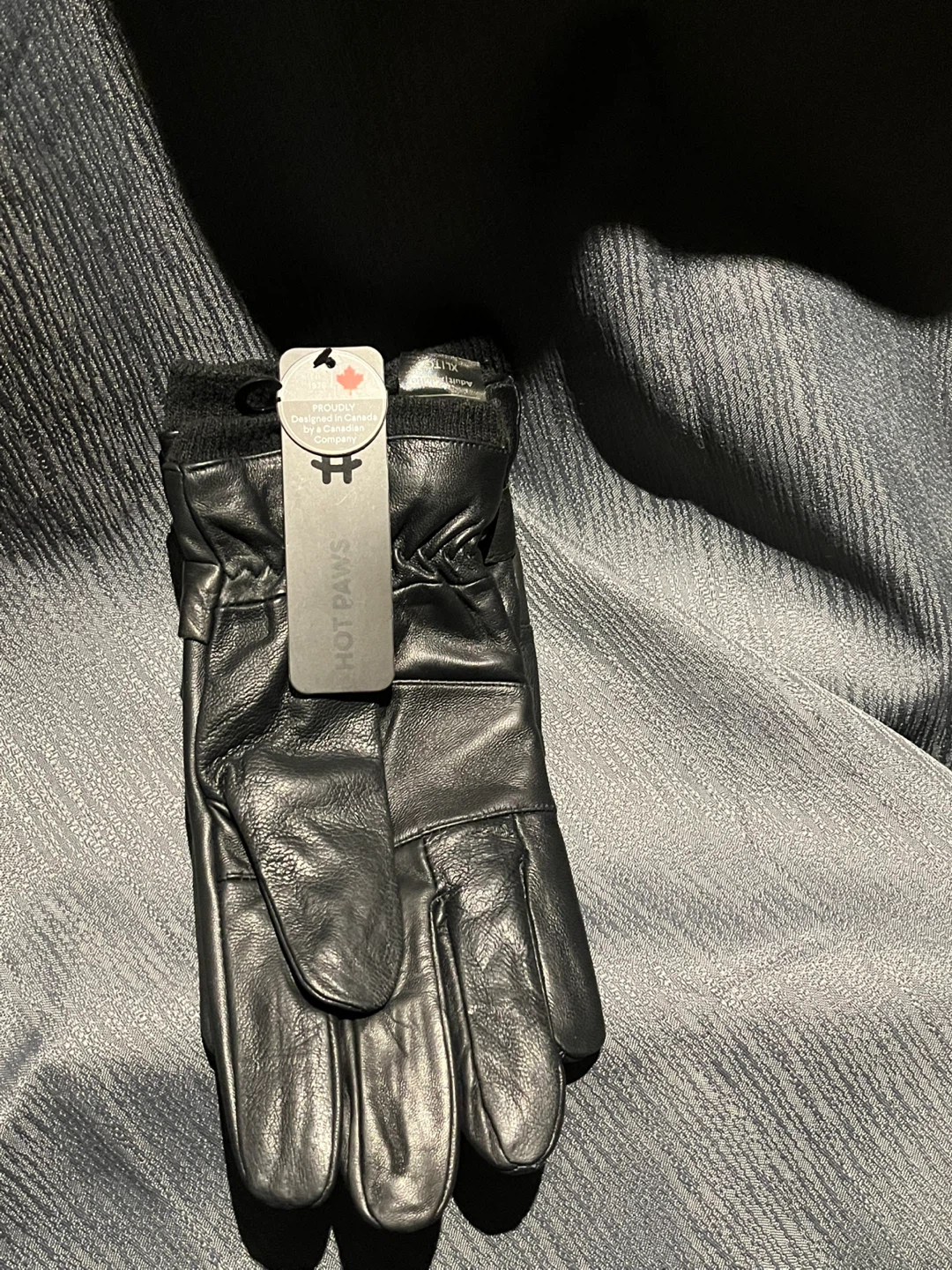 Hot Paws Leather Gloves - Black