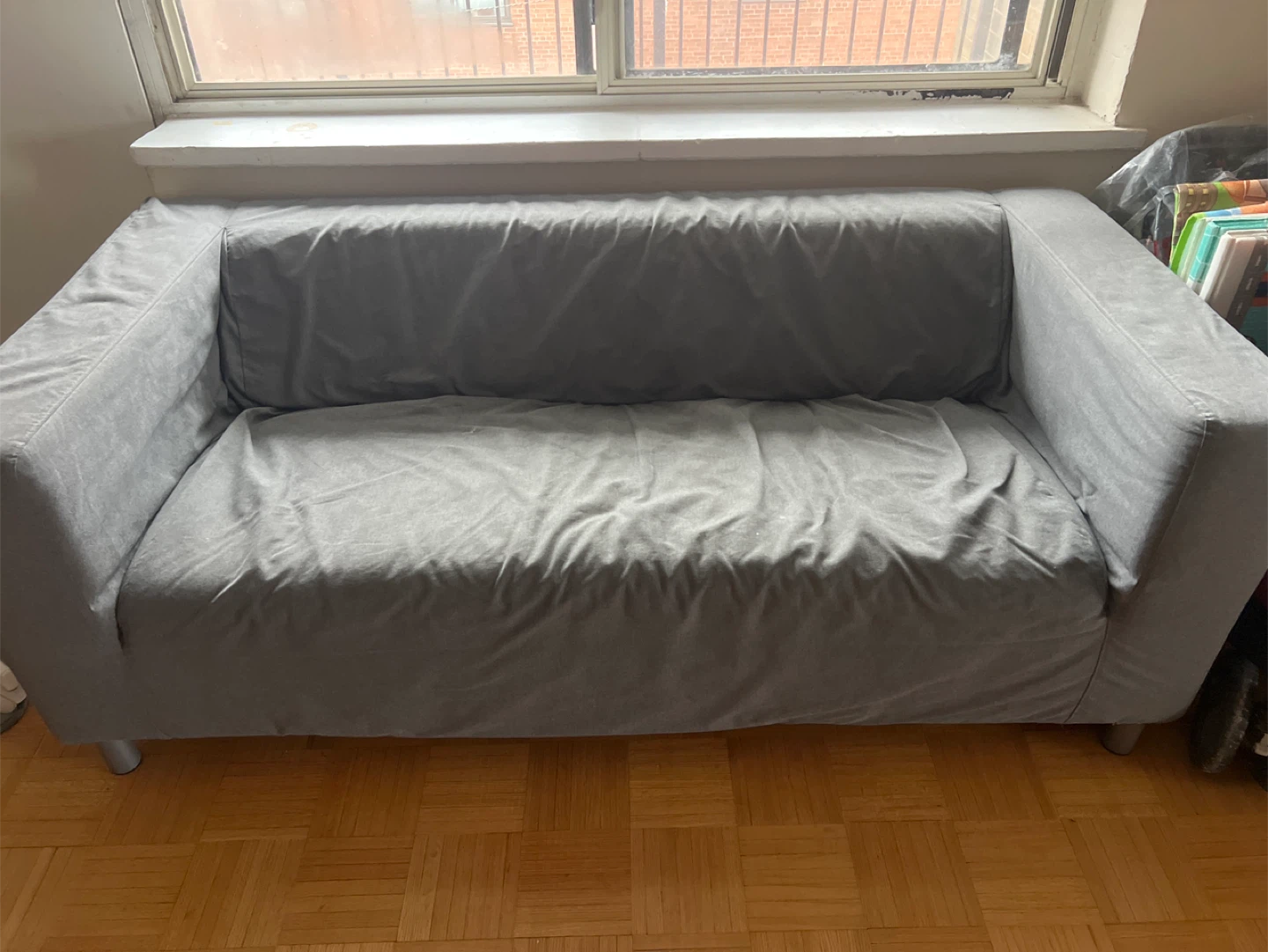 IKEA - Grey Loveseat Sofa