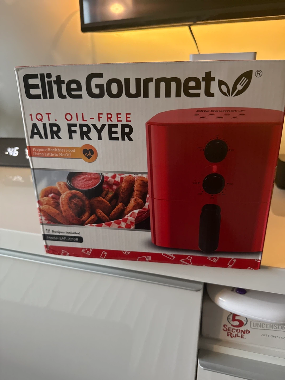 New Elite Gourmet 1QT Oil-Free Air Fryer