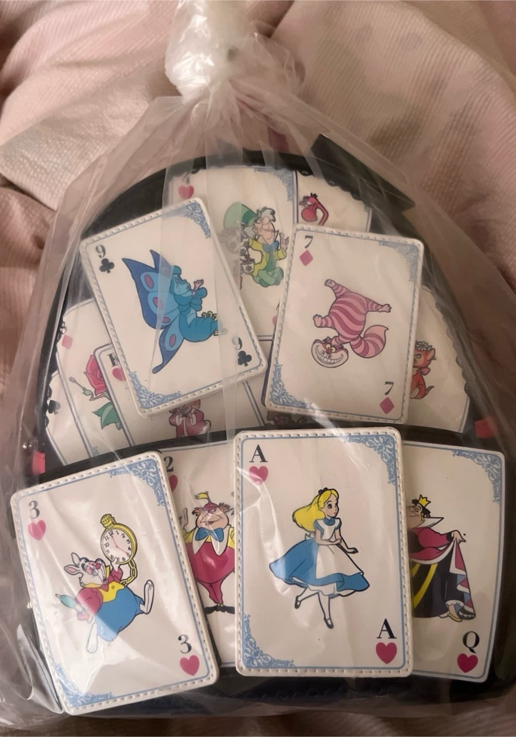 Alice in Wonderland Character Playing Cards Mini Backpack - photo 5