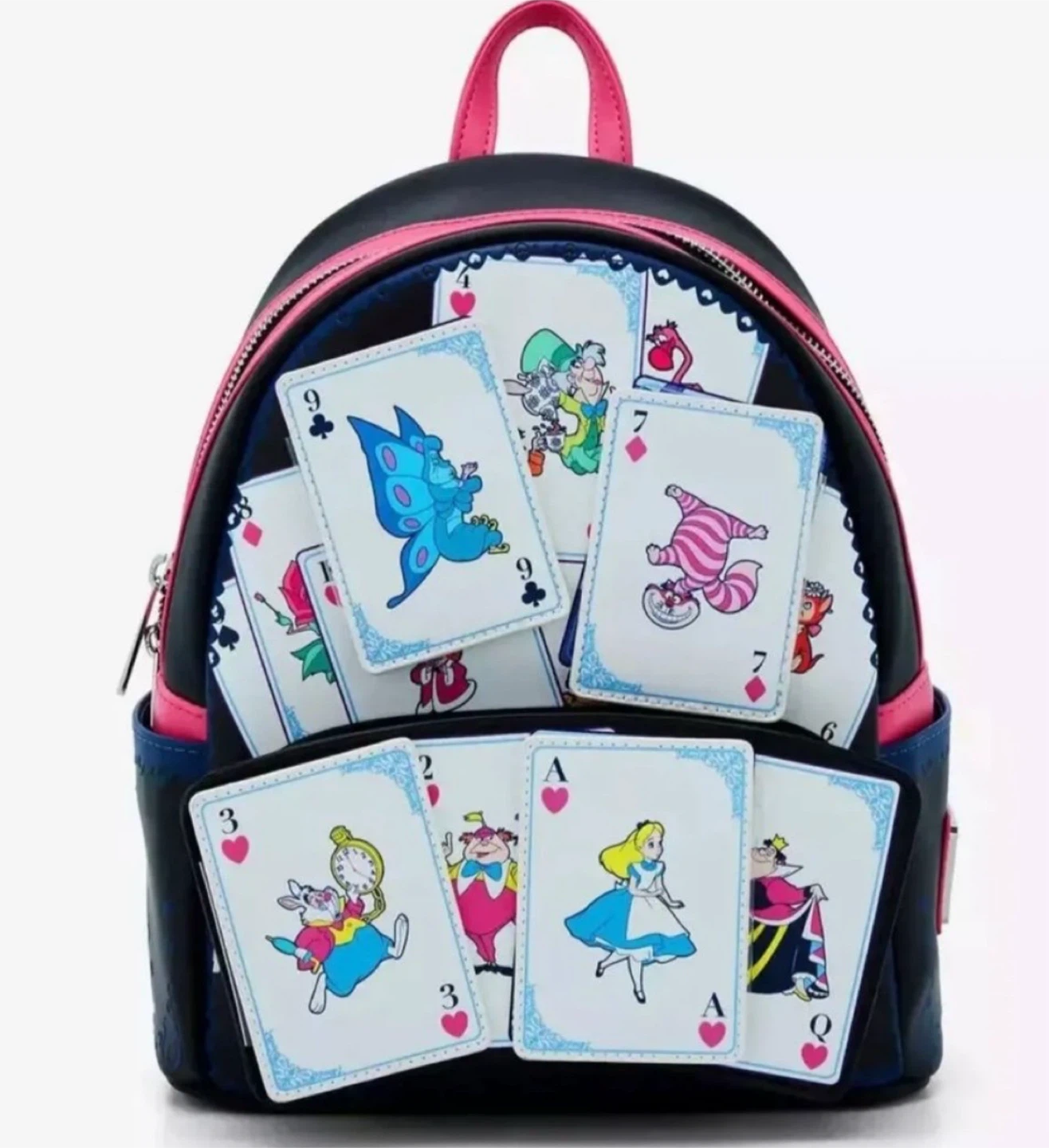 Alice in Wonderland Character Playing Cards Mini Backpack