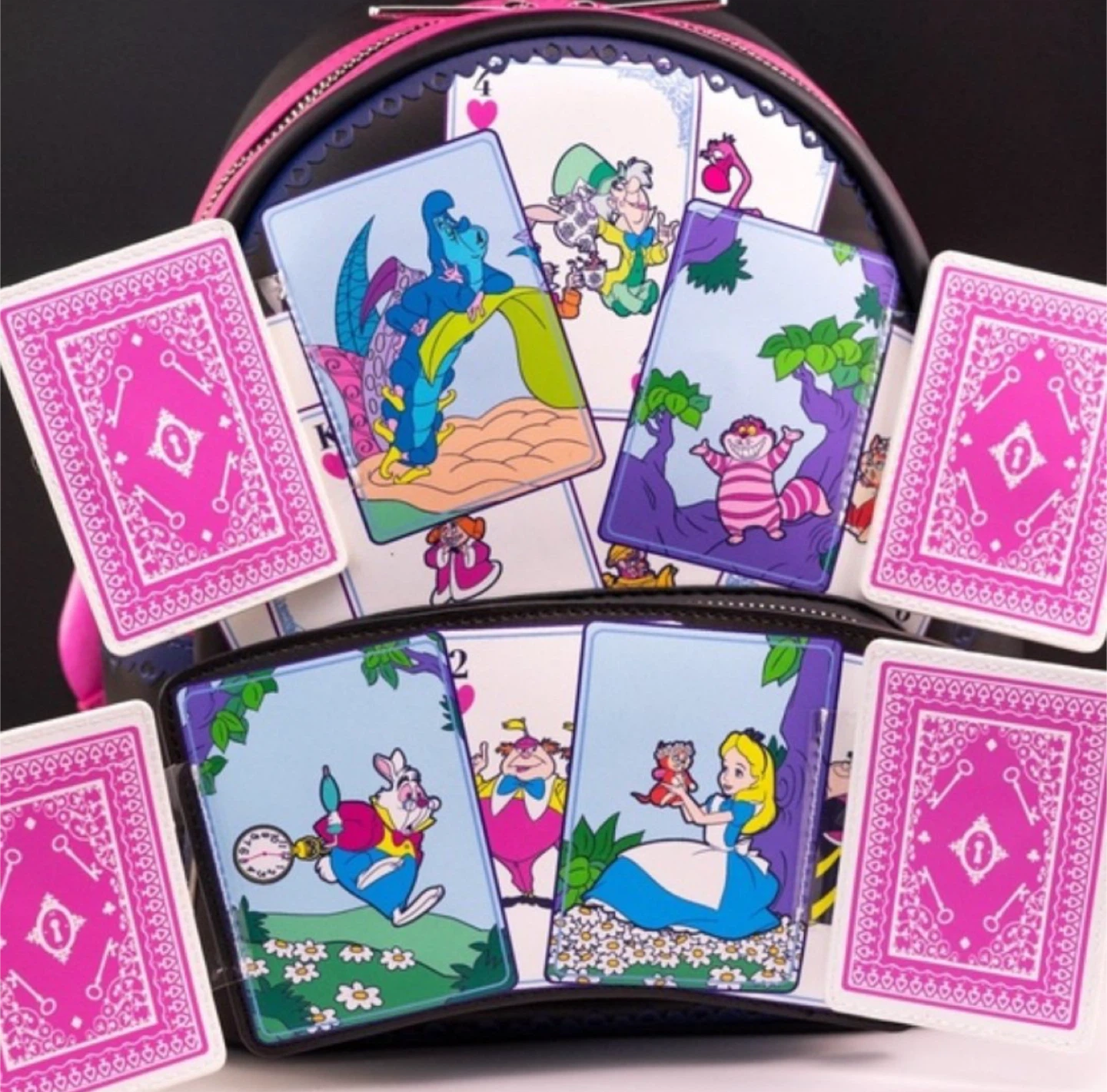 Alice in Wonderland Character Playing Cards Mini Backpack - photo 2