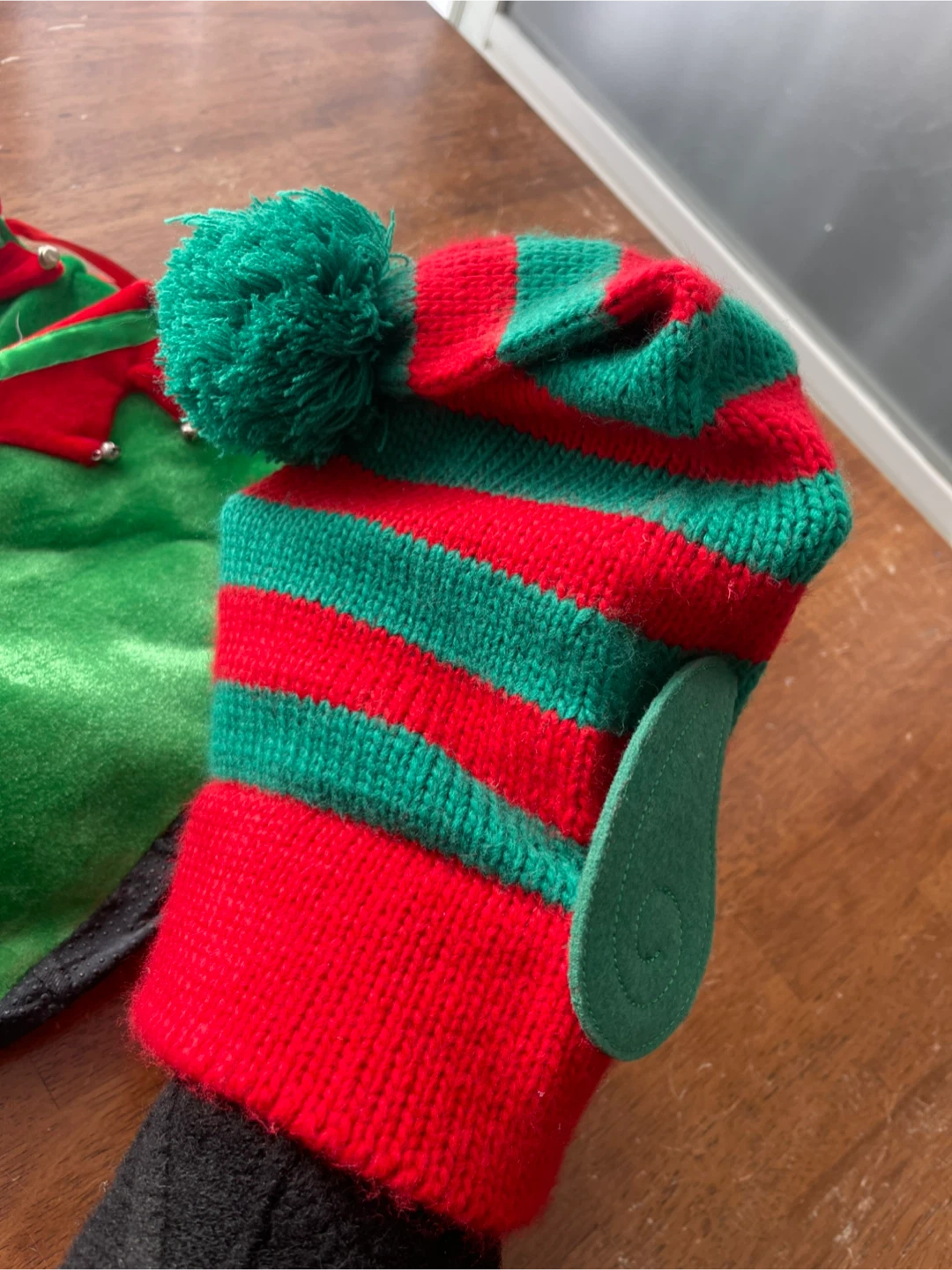 Elf costume set - hat, tights and pantyhose - photo 2