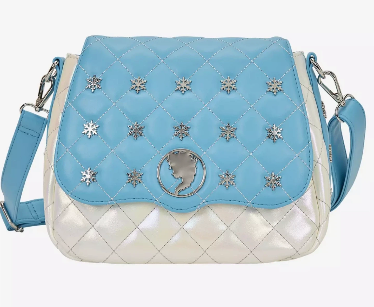 Loungefly Disney Frozen Elsa Quilted Crossbody Bag