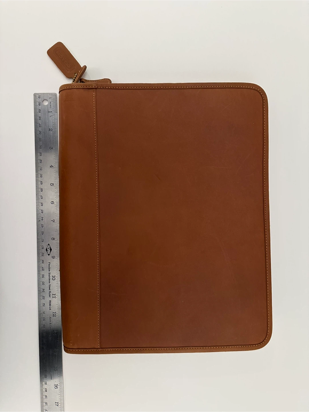 Coach Brown Leather Portfolio