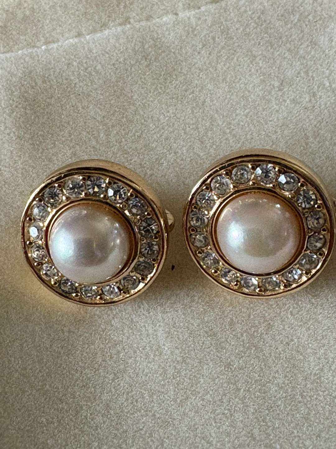 Christian Dior Gold Clip-on Earrings