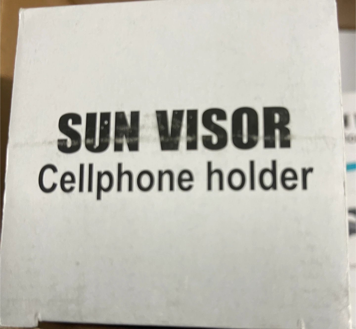 Sun Visor Cellphone Holder - Gray