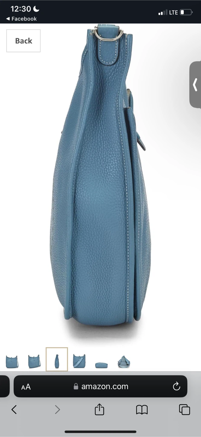 Hermes Evelyne III GM Blue Saint-Cyr Bag - photo 2