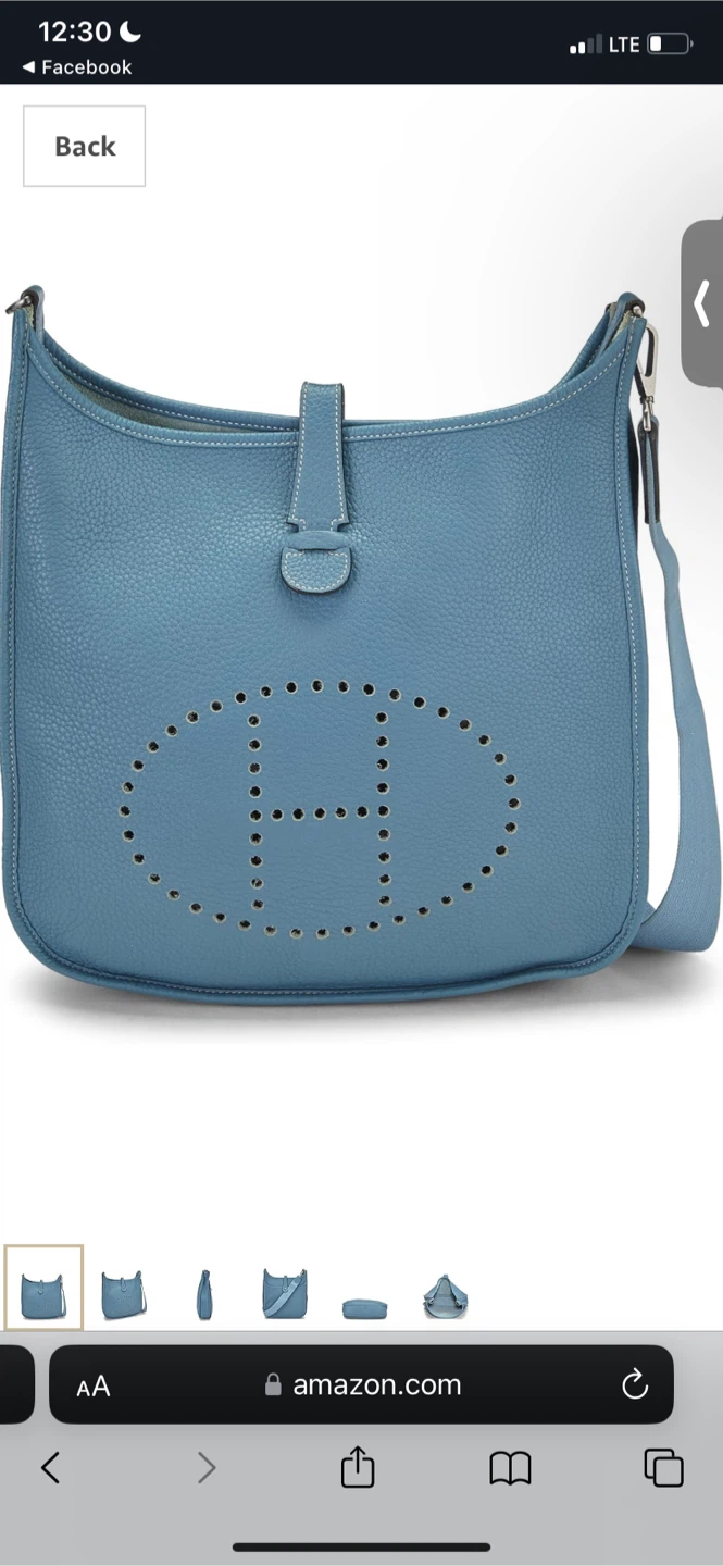 Hermes Evelyne III GM Blue Saint-Cyr Bag - photo 5