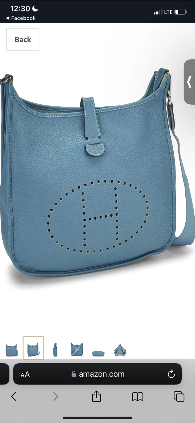 Hermes Evelyne III GM Blue Saint-Cyr Bag - photo 3
