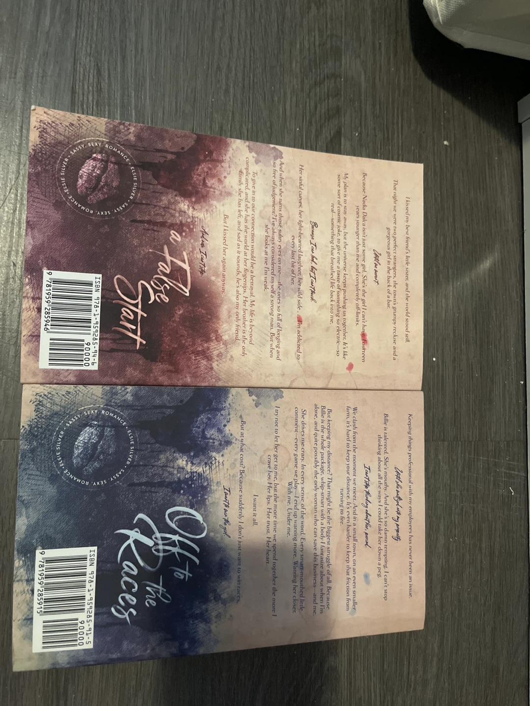 Elsie Silver Off to the Races & A False Start Books - photo 2