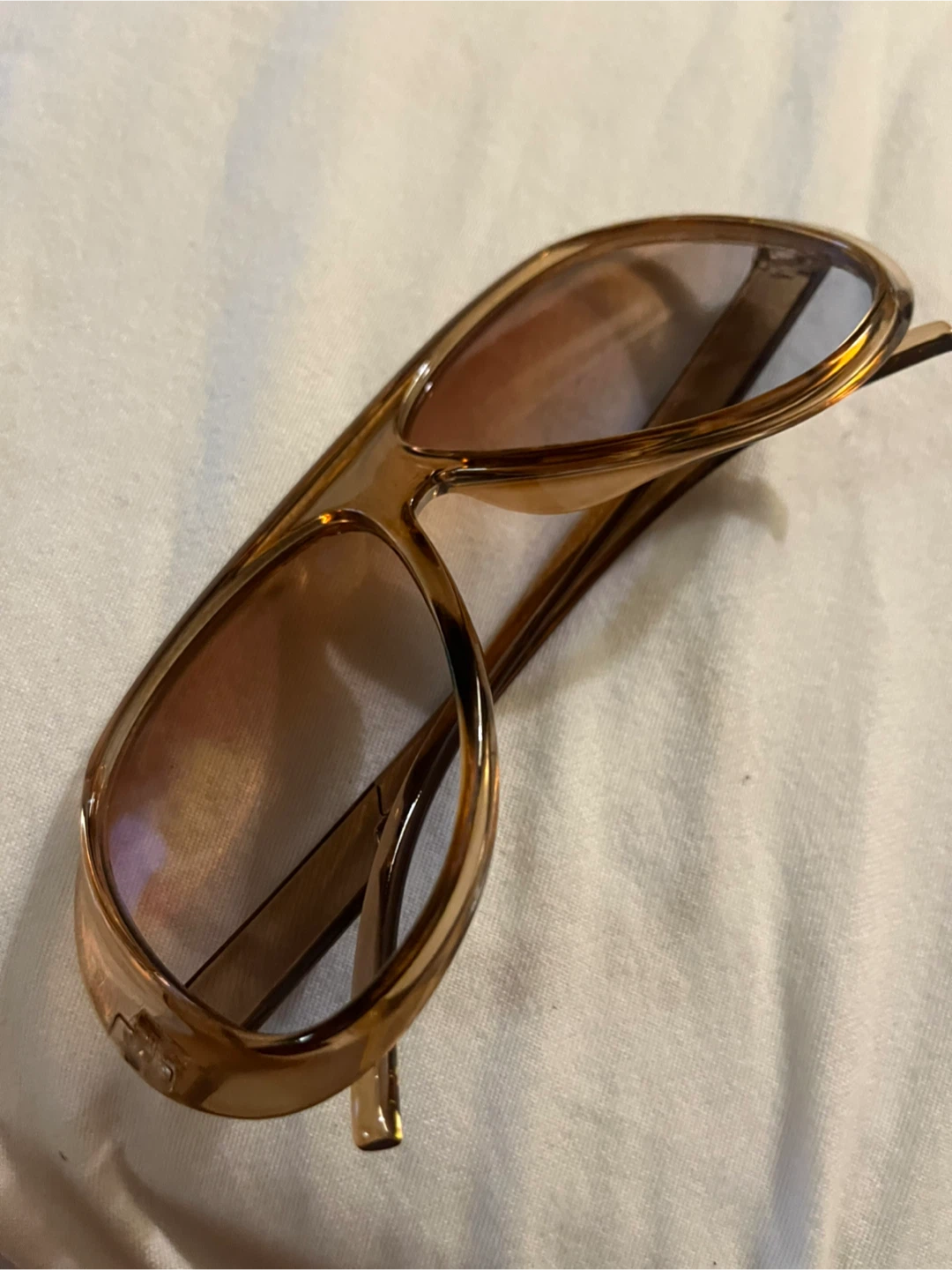 Brown Aviator Sunglasses