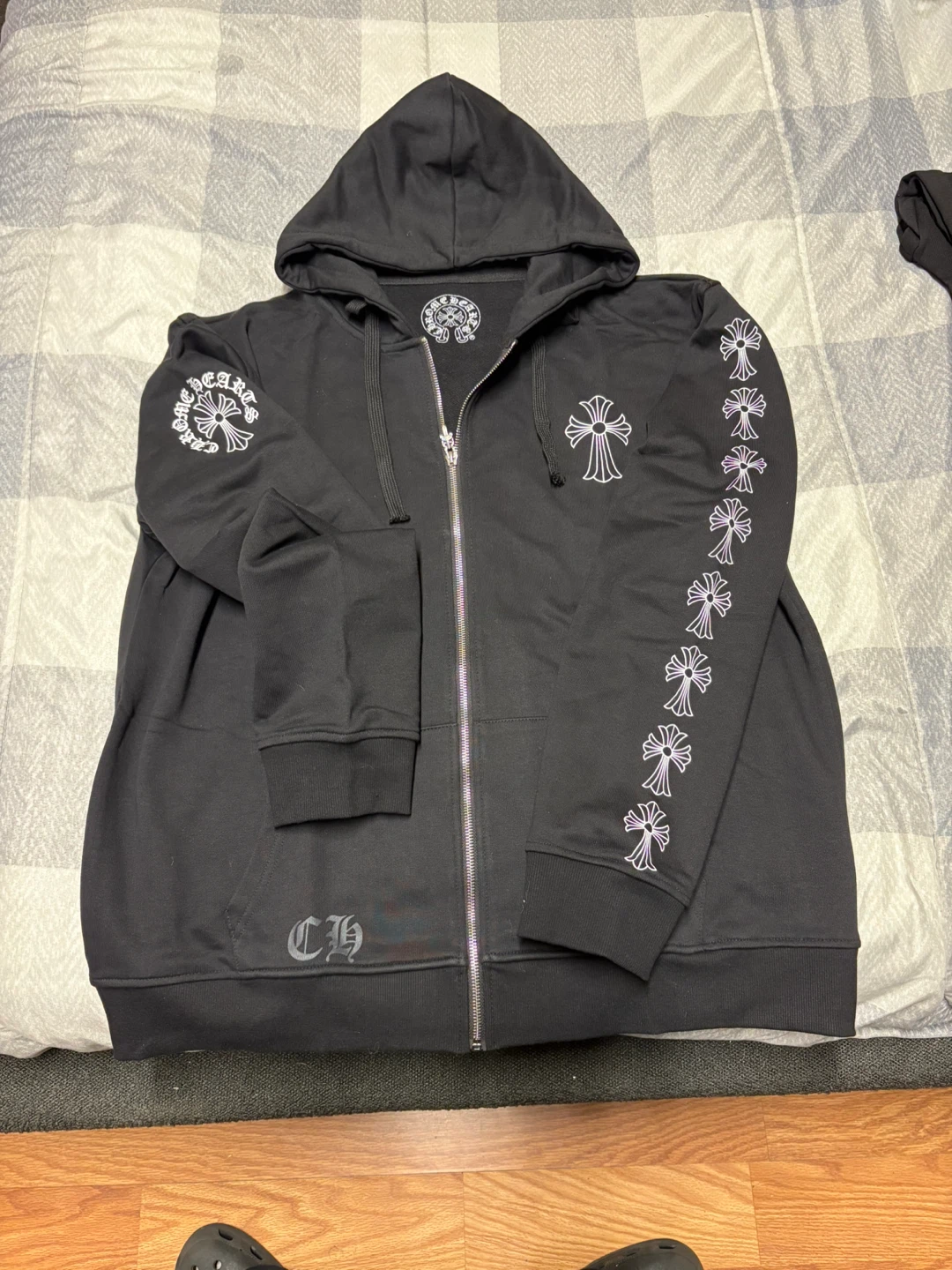 Chrome Hearts Black Zip Hoodie - XL - photo 3