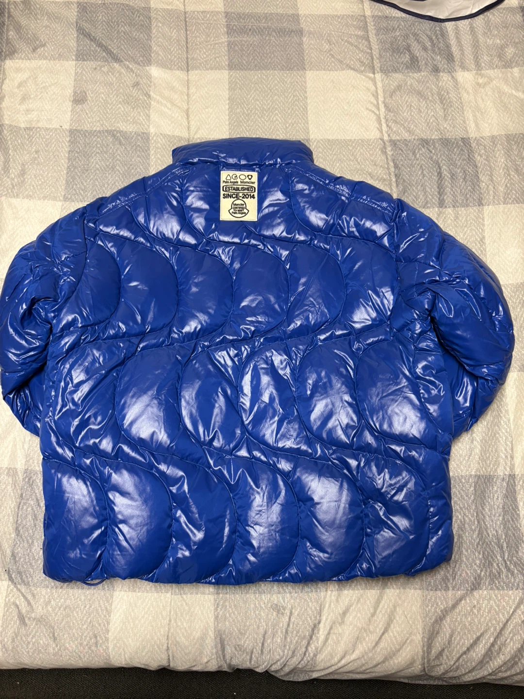 Moncler Palm Angels Blue Padded Jacket Size 8 - photo 2