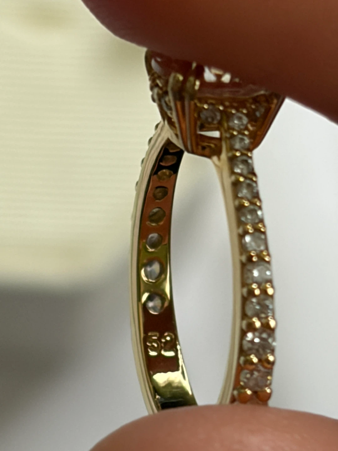 Swarovski Ring, 18k Gold Plated, Size 55 - photo 4