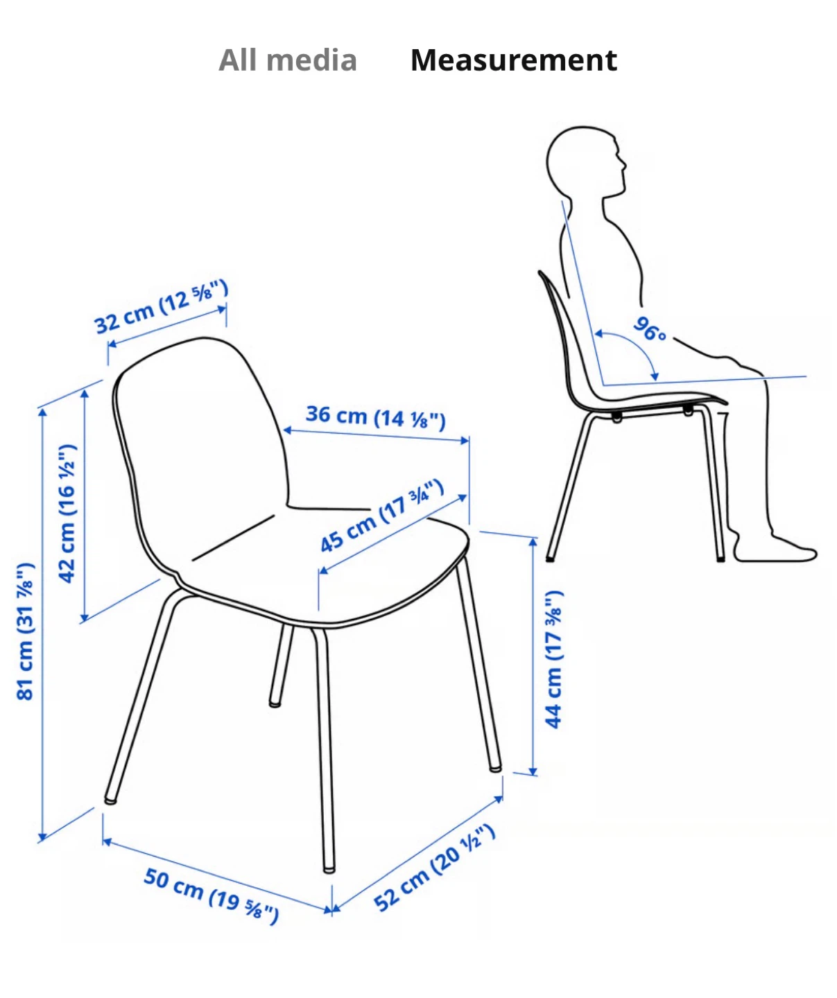 IKEA LIDAS Dining chair x2 - photo 5