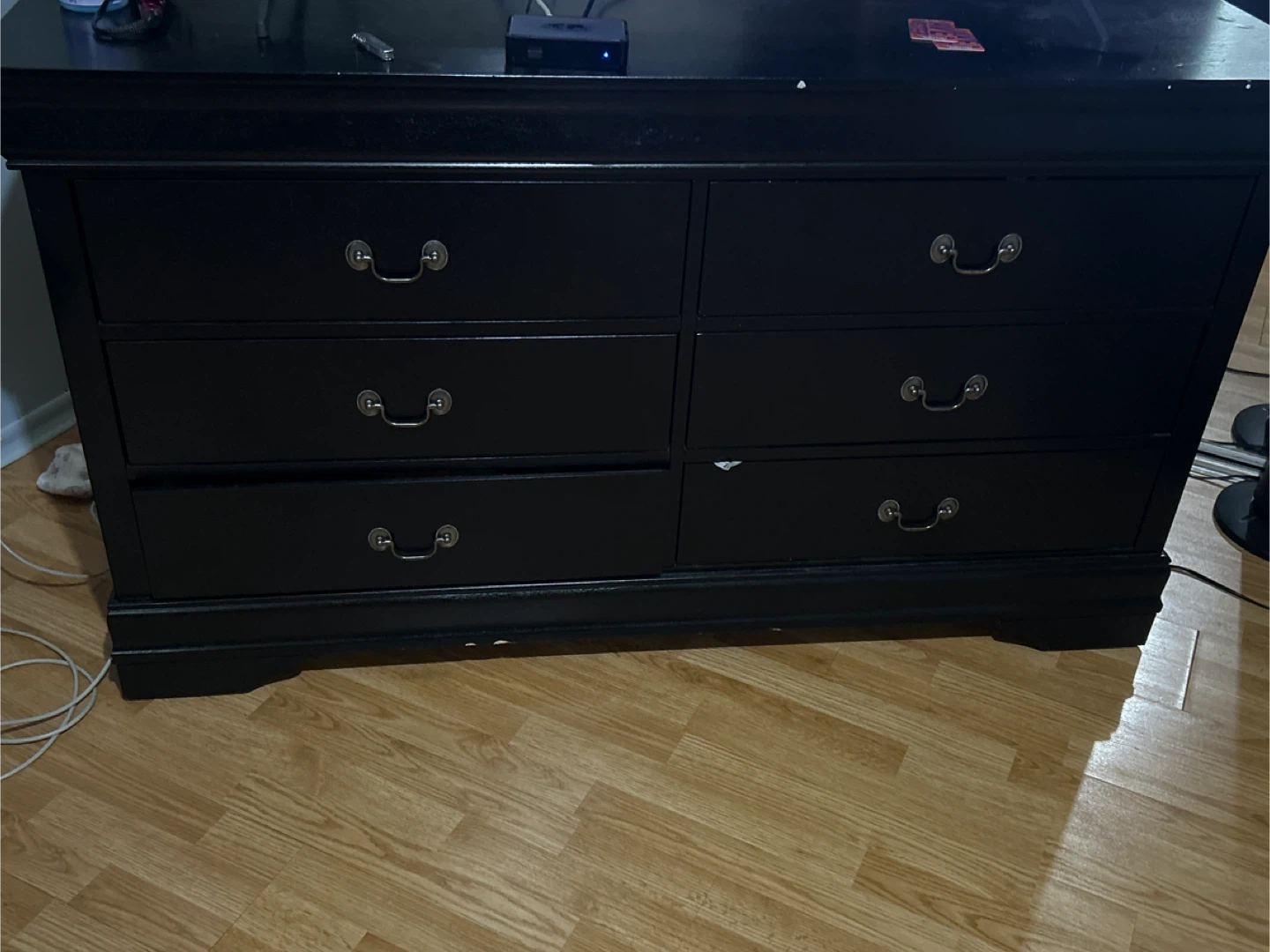 Black Dresser - Six Drawers