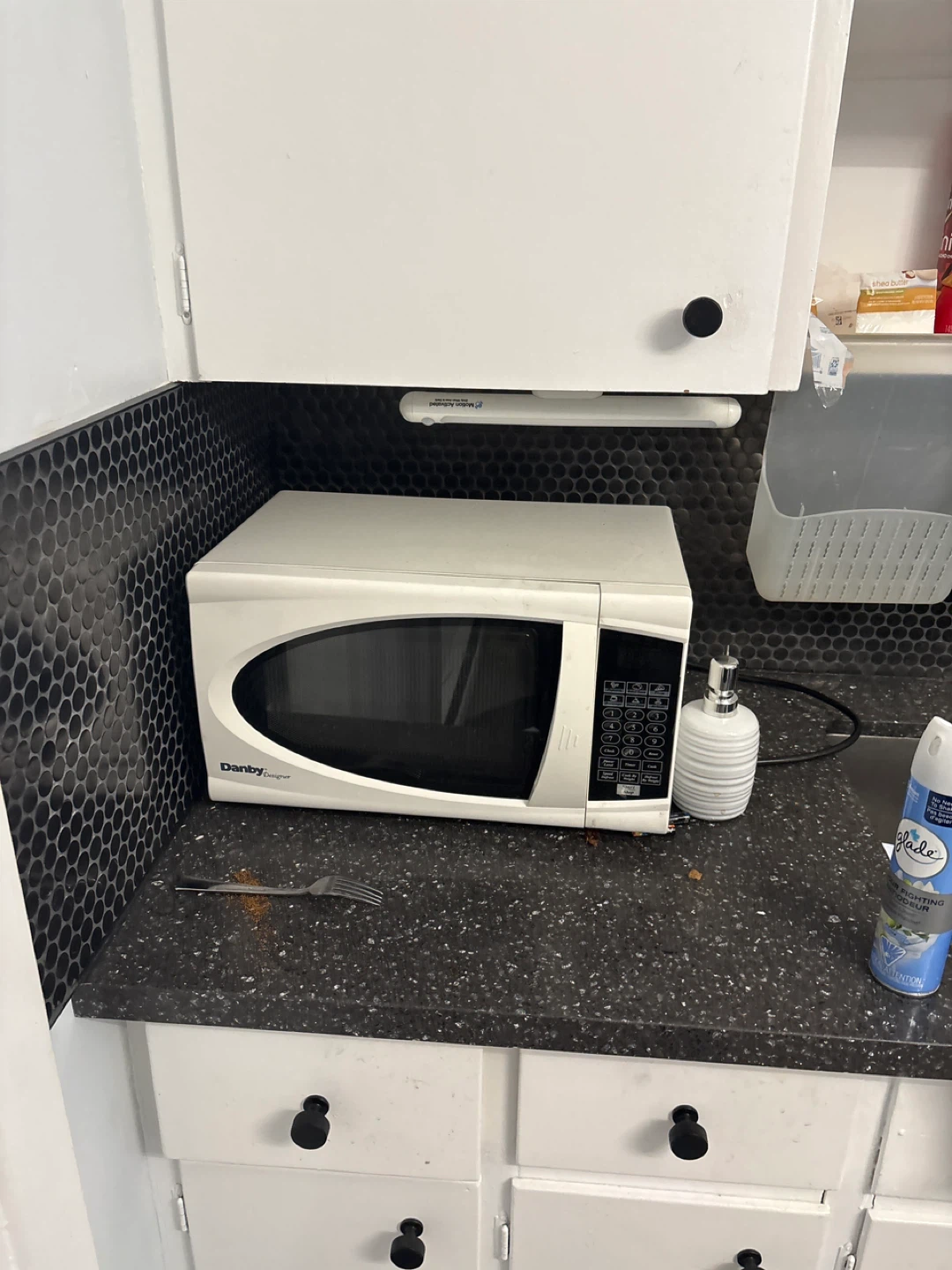 Black TV Stand with Silver Legs - photo 2