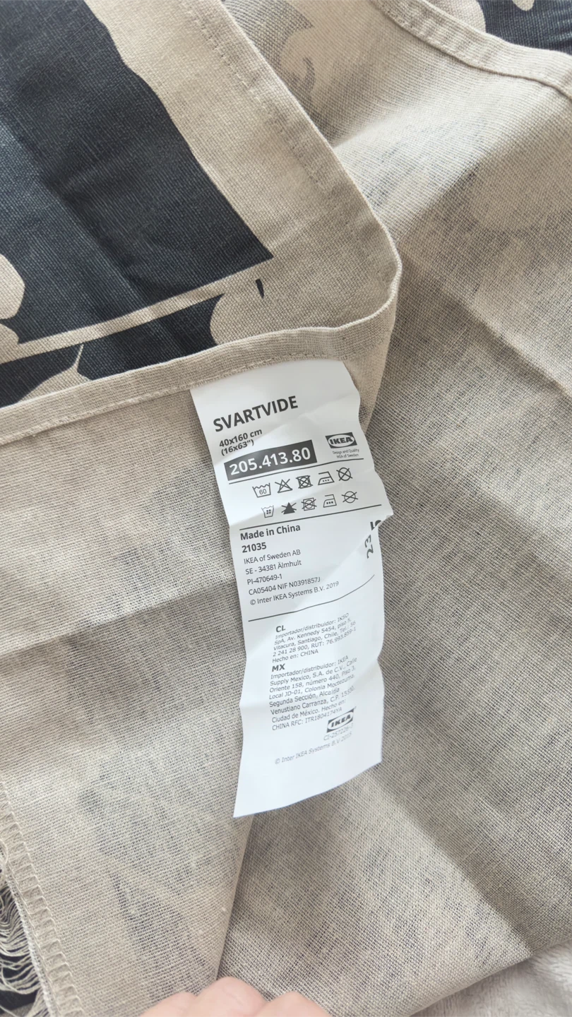 IKEA Svartvide New Linen Table Runner - 40x160cm - photo 3
