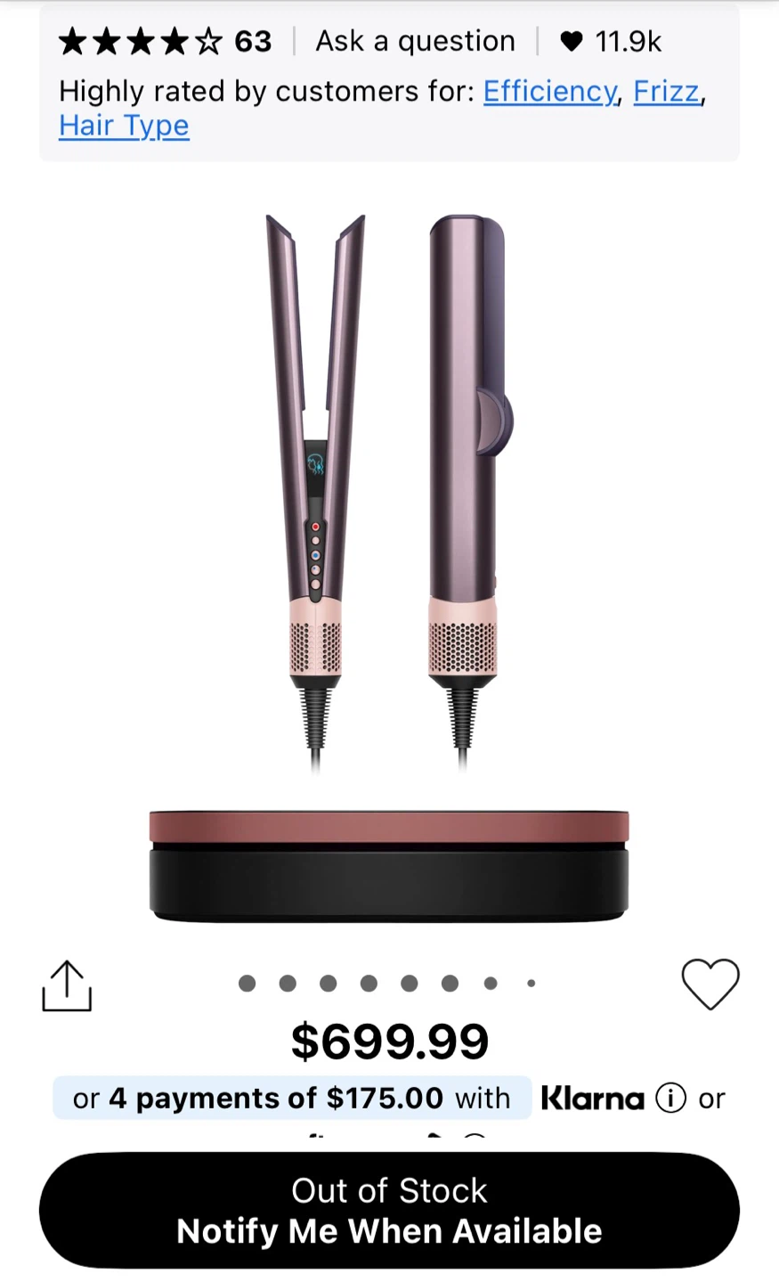 Brand New! Limited Edition Dyson Airstrait Jasper Plum - photo 5