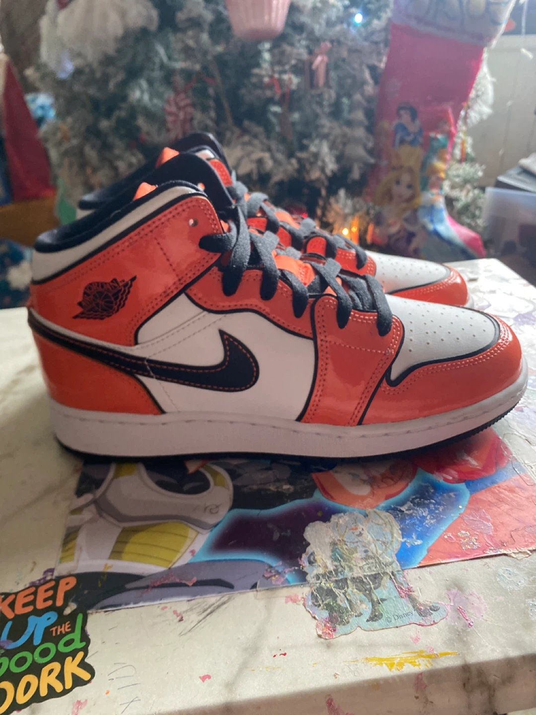 Nike Air Jordan 1 Mid Orange/White