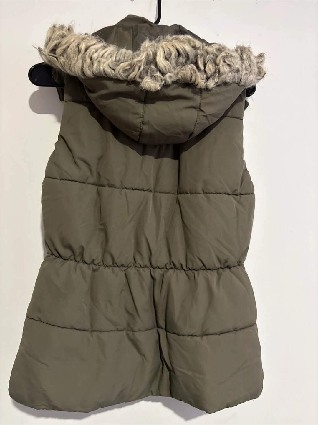 H&M Olive Green Puffer Vest - Size 6 - photo 2