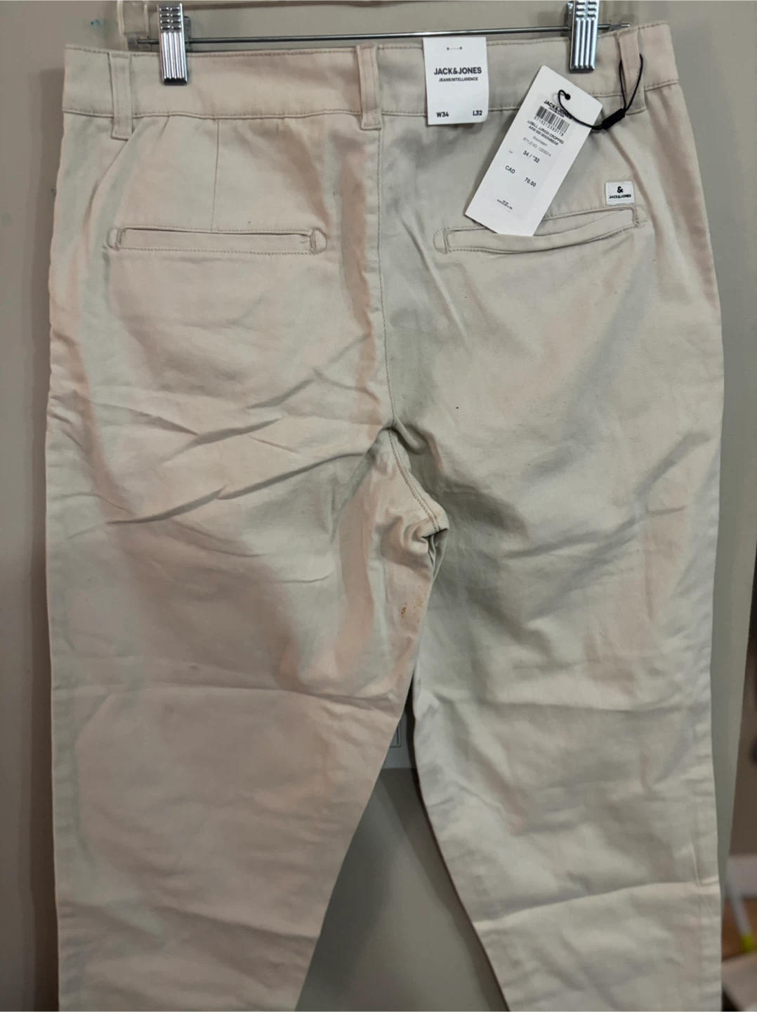 Jack & Jones Pleated Crop Pants - Size 36/32 - New! - photo 3