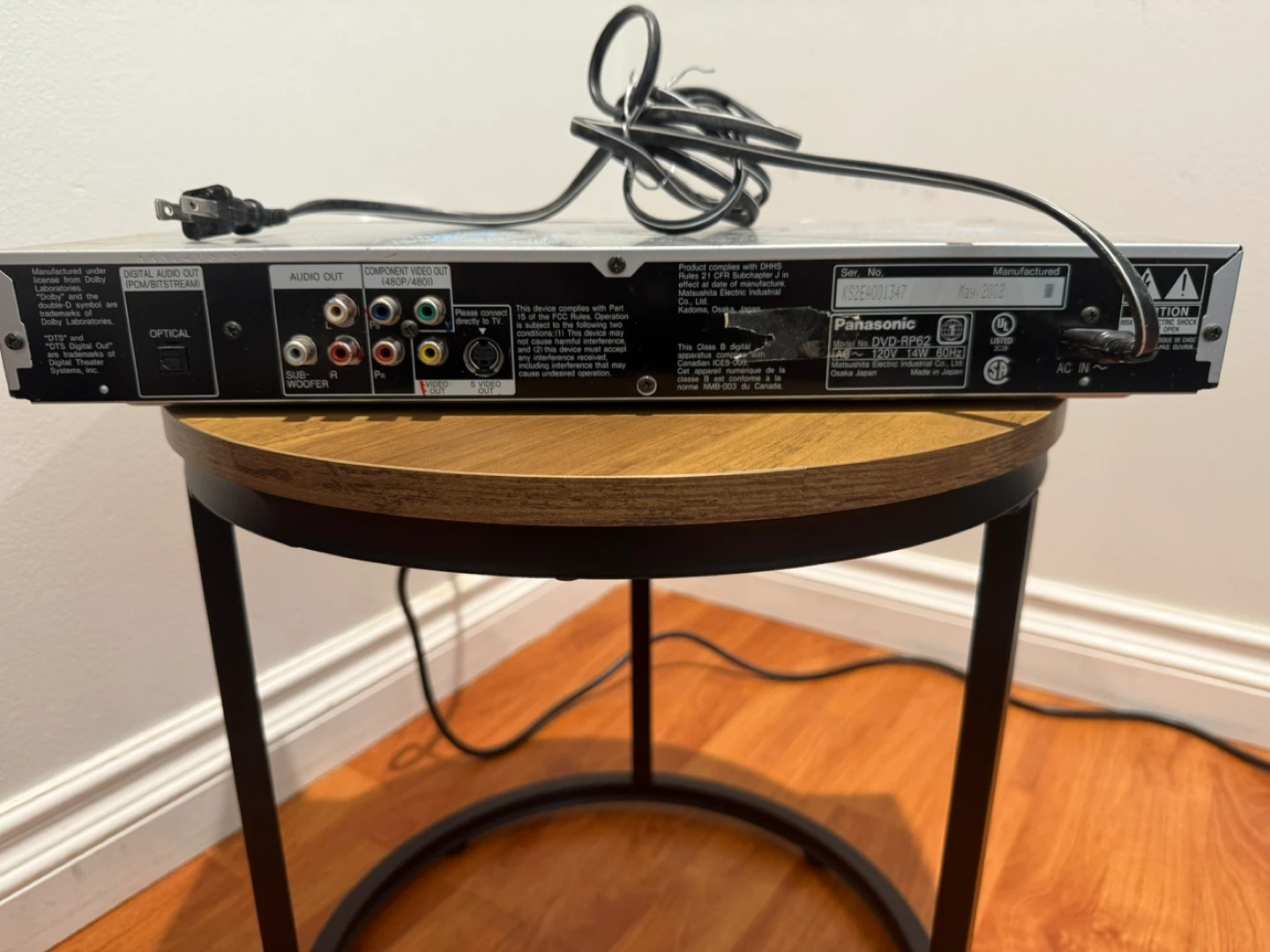 Panasonic DVD-RP62 DVD/CD Player - photo 3