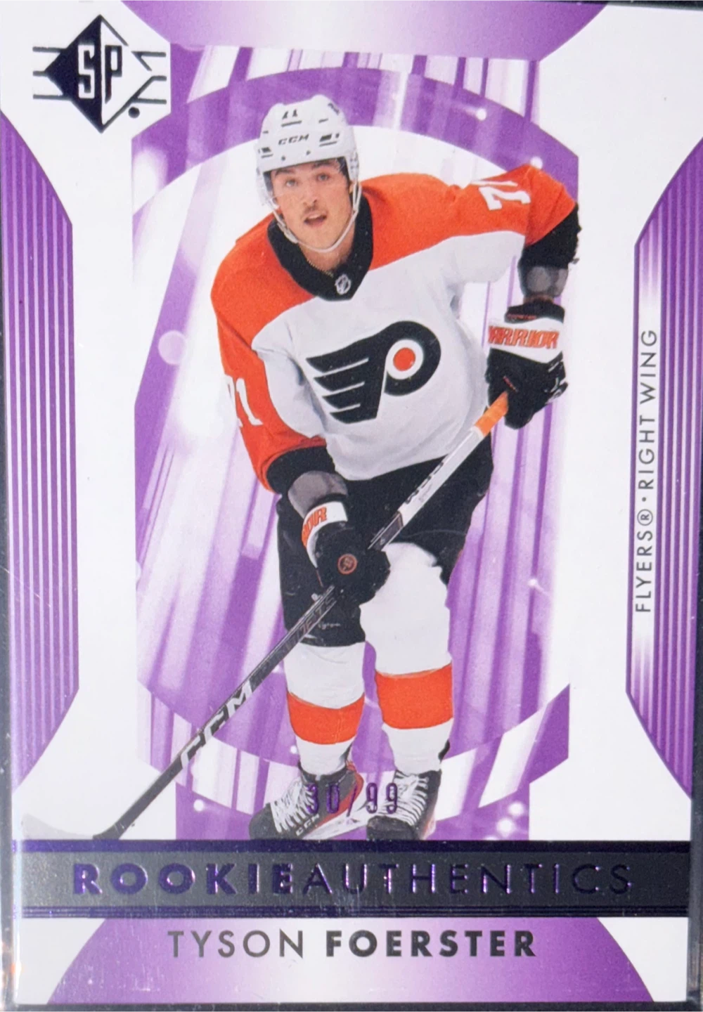2023-24 Upper Deck SP - Tyson Foerster Purple 030/99
