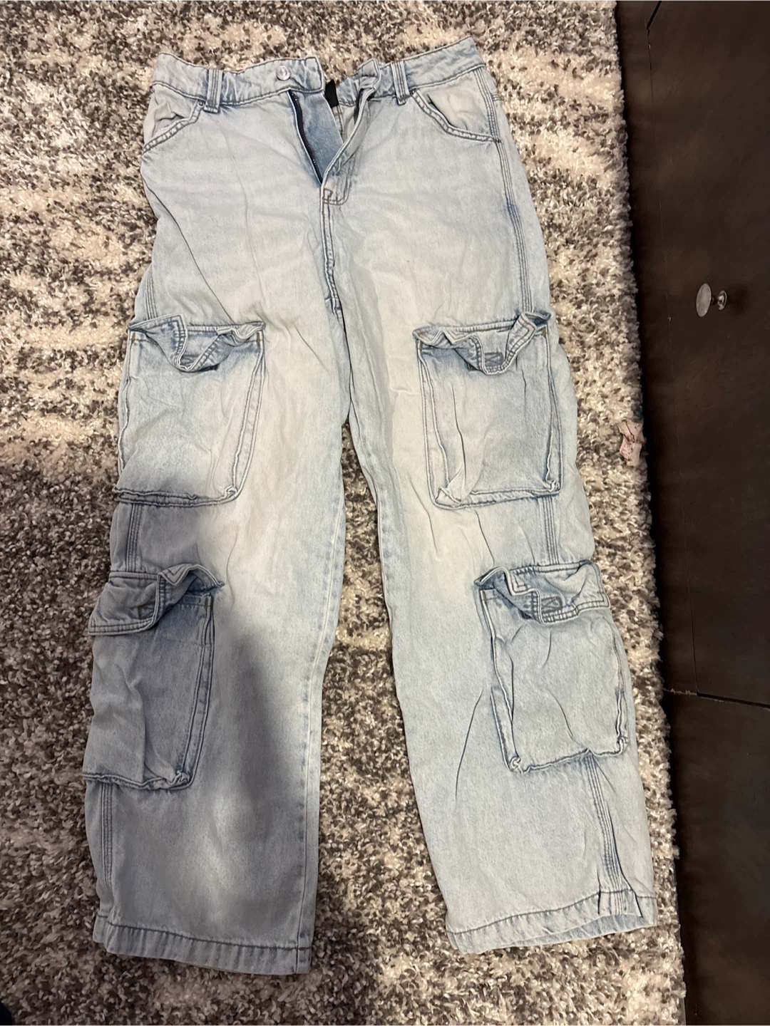 H&M Light Blue Cargo Pants