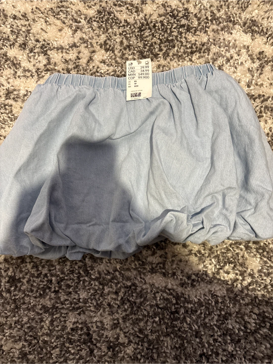 H&M Blue bubble Skirt - Size xs - photo 2